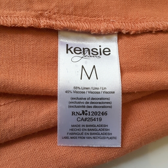 Kensie jeans Linen/Visose pull on wide leg pants - Picture 6 of 6